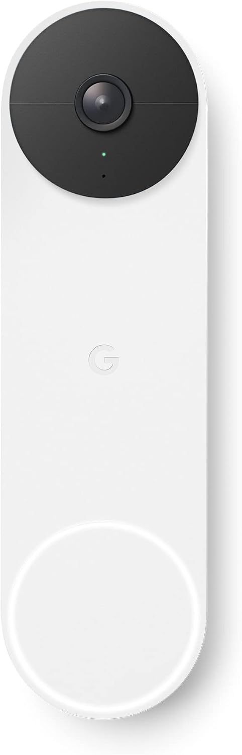 Google Nest Doorbell Sonnette vidéo sans Fil 720p Snow