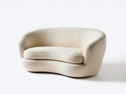 Canapé 2 places tissu 150x78x76 cm - blanc crème - design moderne