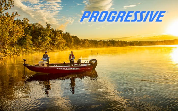 Two people fishing off boat