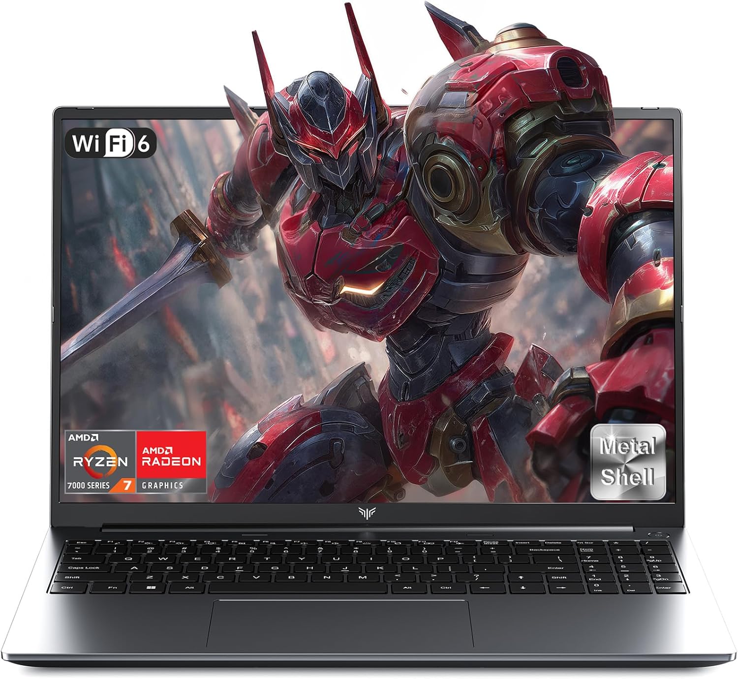 ACEMAGIC 2025 Ordinateur Portable Gaming Ryzen 7 7735HS(Jusqu'à 4,75 Hz),DDR5 16 Go Ram 512 Go SSD Étendre à 4 to,Boîtier métallique,Clavier rétroéclairé,WiFi 6,BT5.2,Type C,Laptop Gaming 16 Pouces