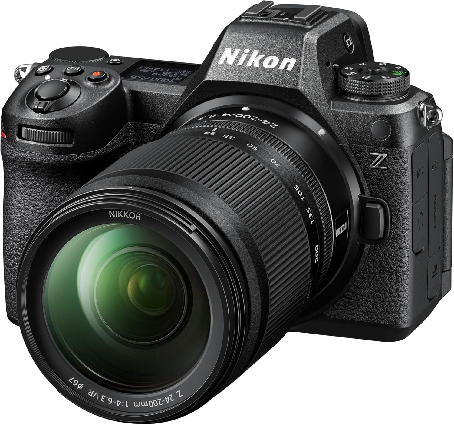Nikon Hybride Z6III + Z 24-200mm f/4-6.3 VR, Plein Format 24,5 MP, vidéo 6K, jusqu'à 120 i/s, écran Tactile et orientable