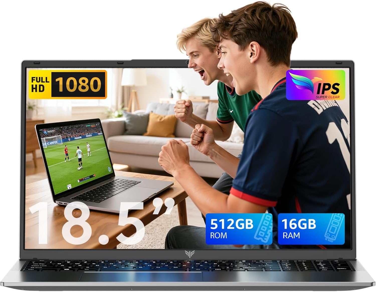 ACEMAGIC 2025 Ordinateur Portable 18.5 Pouces,8000 mah Processeur Twin Lake N150 (jusqu'à 3,6 GHz) 16 Go Ram DDR4 512 Go SSD Extension 2 to, WiFi 5G,Bluetooth 5.0, HDMI, USB3.2,Type-C,Laptop