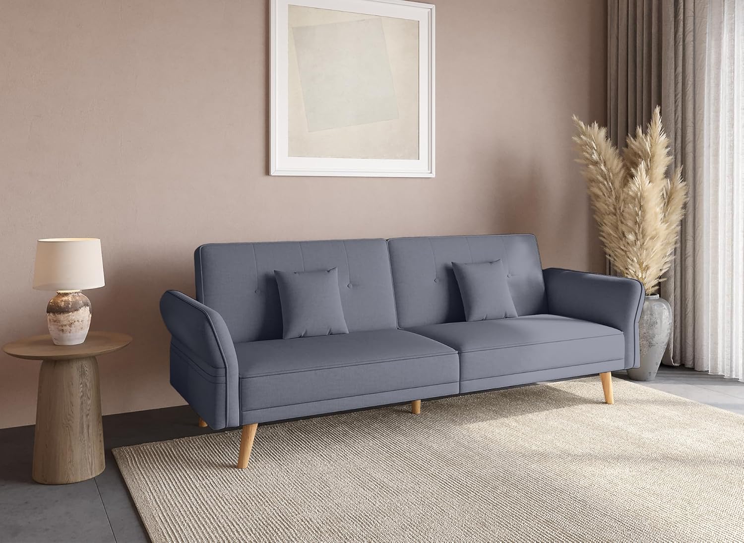 DecoInParis Canapé clic clac 3 Places en Tissu Chili