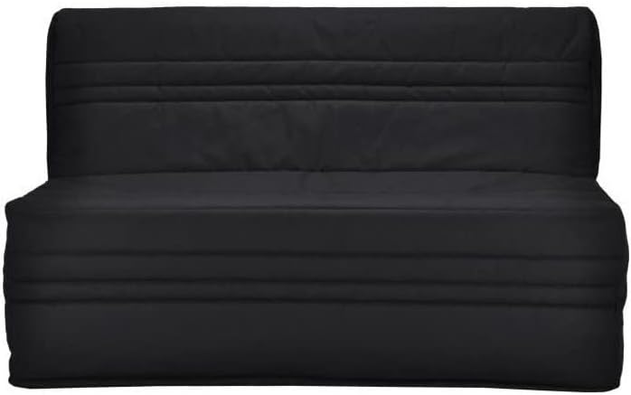 JOE Banquette BZ 3 places - Tissu noir - Contemporain - L 143 x P 97 cm