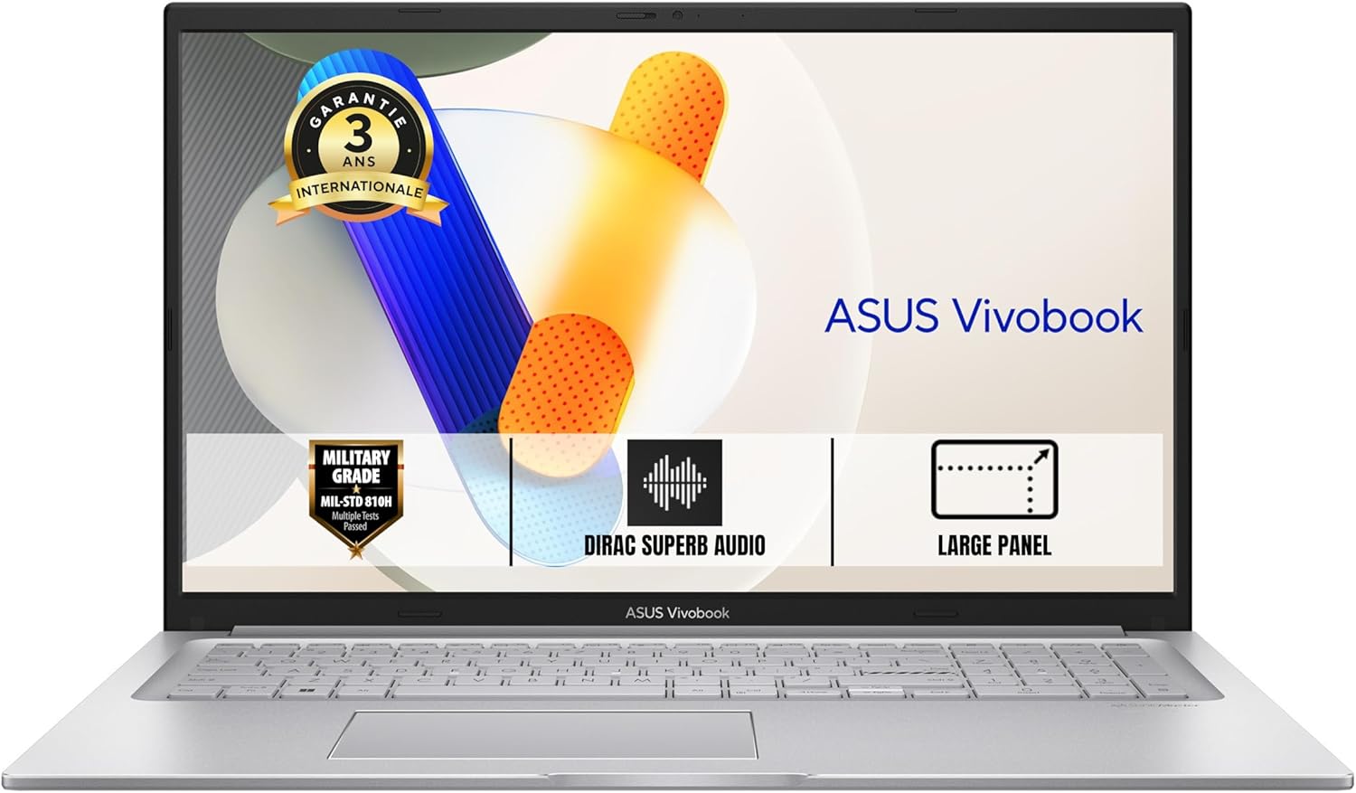 ASUS Vivobook 17 X1704VA-AU854W 17.3" FHD PC Portable (Intel Core i3-1315U jusqu'à 4.5 GHz, 16 Go DDR4, 1 to SSD, Intel Graphics, Windows 11 Home) – Clavier AZERTY