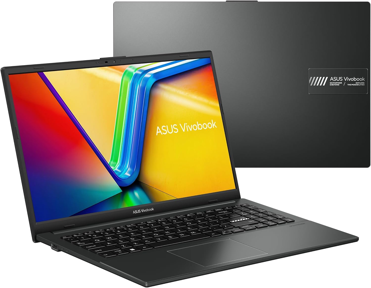 Asus Vivobook Go 15 E1504TA-BQ200WS 15.6 pouces FHD PC Portable (processeur Intel N100 3.4 GHz, 4Go DDR4, 128G UFS 2.1, Intel UHD Graphics, Windows 11 Home S) – Clavier AZERTY - Office 365 1 an offert