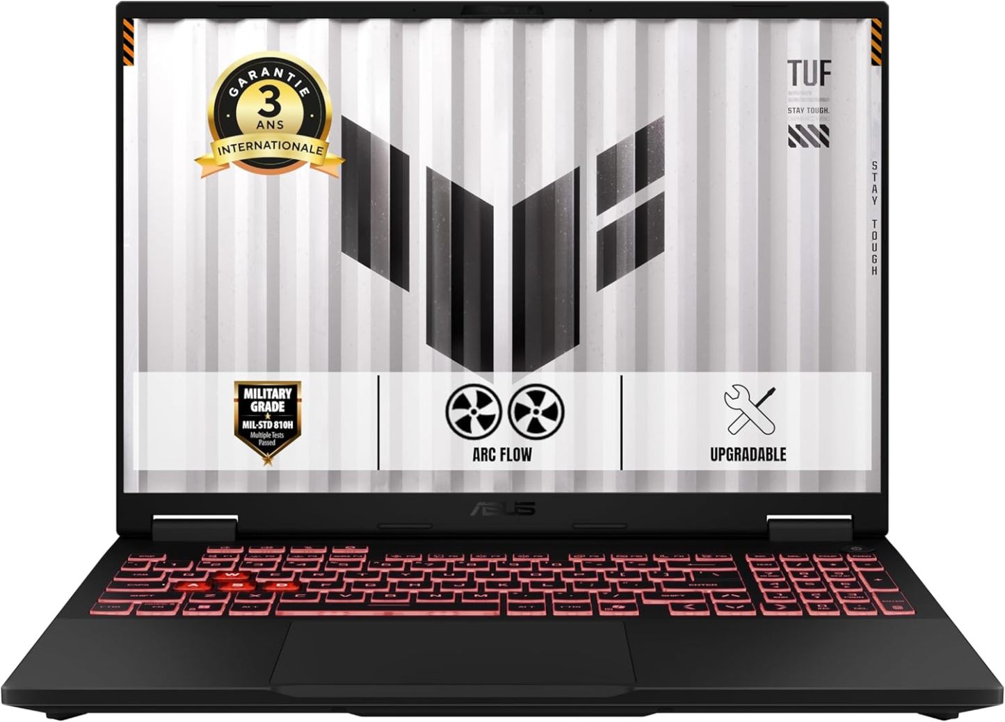 ASUS TUF Gaming A16-TUF608PP-RV067W 16 Pouces FHD+ 165Hz PC Portable (AMD Ryzen9 8940HX up to 5.3GHz, 32Go DDR5, 1To SSD, NVIDIA GeForce RTX5070 8GB GDDR7, Windows 11 Home) – Clavier AZERTY