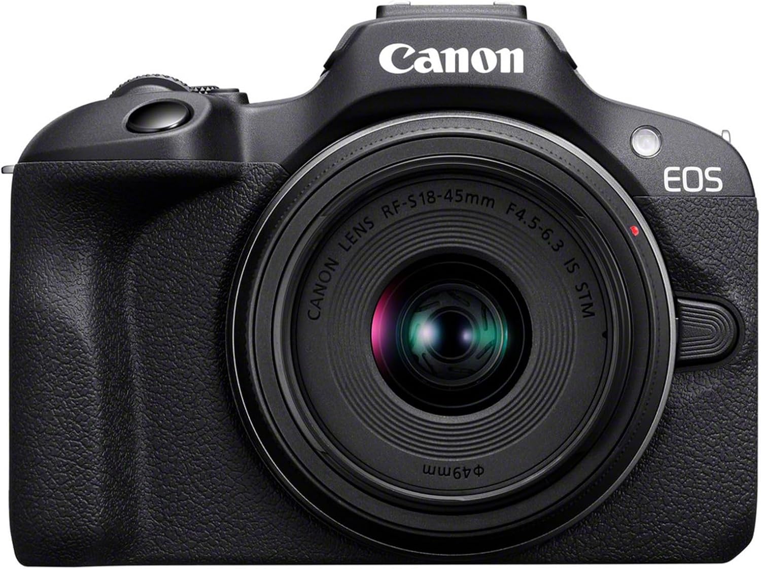 Canon EOS R100 (Boîtier)+Objectifs pour Hybride RF-S 18-45mm & RF-S 55-210mm, Appareil Photo APS-C de 24,1 Mpx, AF CMOS Dual Pixel, Vidéo 4K, Prise de Vue en Continu jusqu'à 6,5 IPS, Wi-Fi & Bluetooth