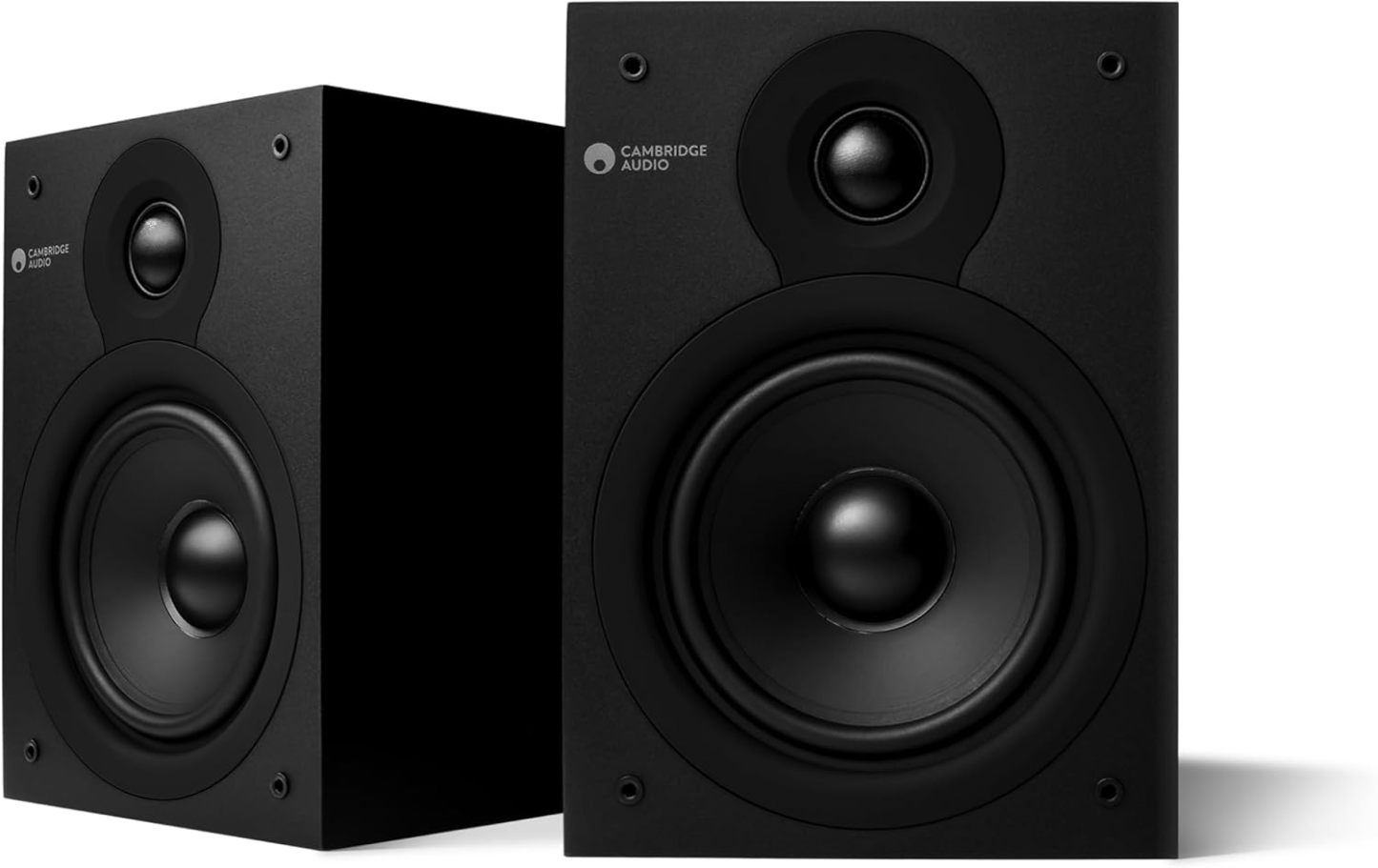 Cambridge Audio SX50 - Paire d'enceintes passives compactes pour système Hi-FI ou Home-cinéma - optimisées pour Une réponse en fréquence Douce et régulière - Noir Mat