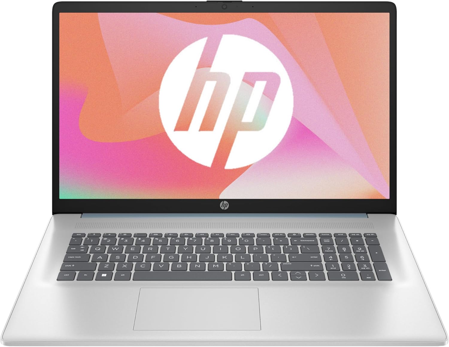 HP 17-cp2003sf Ordinateur Portable 17,3" FHD IPS, PC Portable (AMD Ryzen 5 7520U, RAM 16 Go, SSD 512 Go, AMD Radeon Graphics, Windows 11), Laptop Argent, Clavier AZERTY