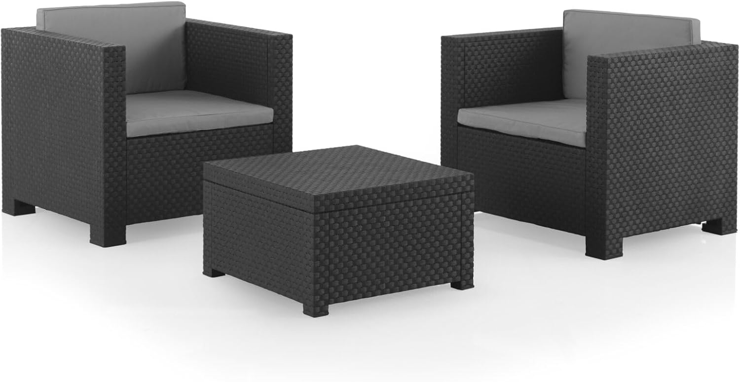 Set Garden "Diva" Tete un graphite de couleur TET