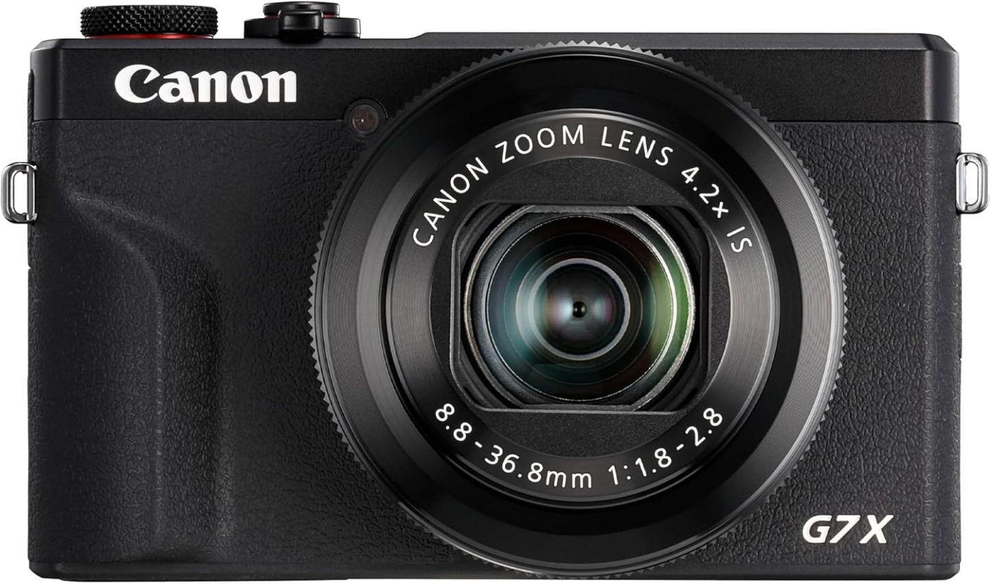 Canon PowerShot G7 X Mark III (Noir) - Appareil Photo numérique avec capteur 1 Pouce et vidéo 4K - Idéal pour Le vlog - Wi-FI et Bluetooth - Adopté par Les Créateurs Nomades