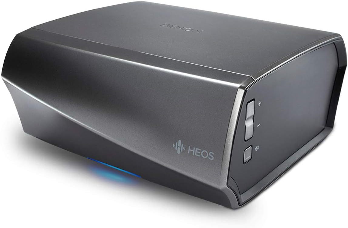 Denon HEOS Link HS2 Pré-Ampli sans Fil Hi-Res Audio, HEOS Built-in, Wi-FI & Bluetooth - Argenté