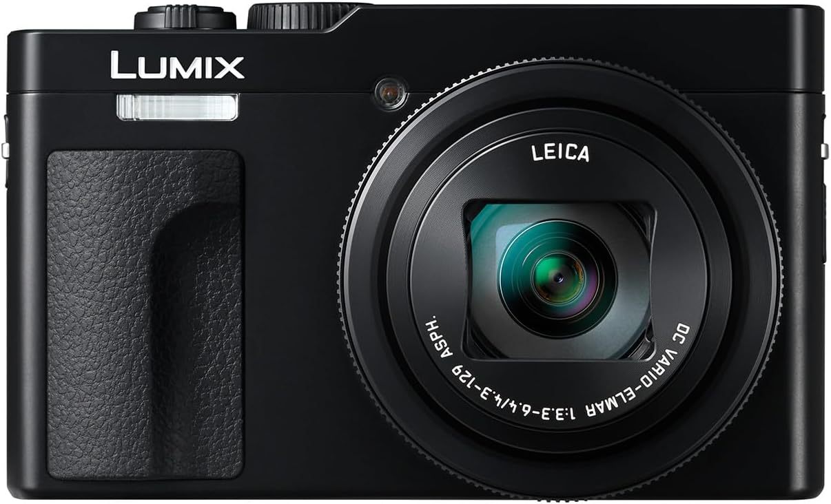 Panasonic Lumix TZ99 | Appareil Photo Compact Zoom Puissant (Capteur 20.3MP, Zoom Leica 30x F3.3-6.4, Écran Tactile inclinable, Stabilisation, Mode Selfie, Vidéo 4K, Wi-FI, Bluetooth) Noir