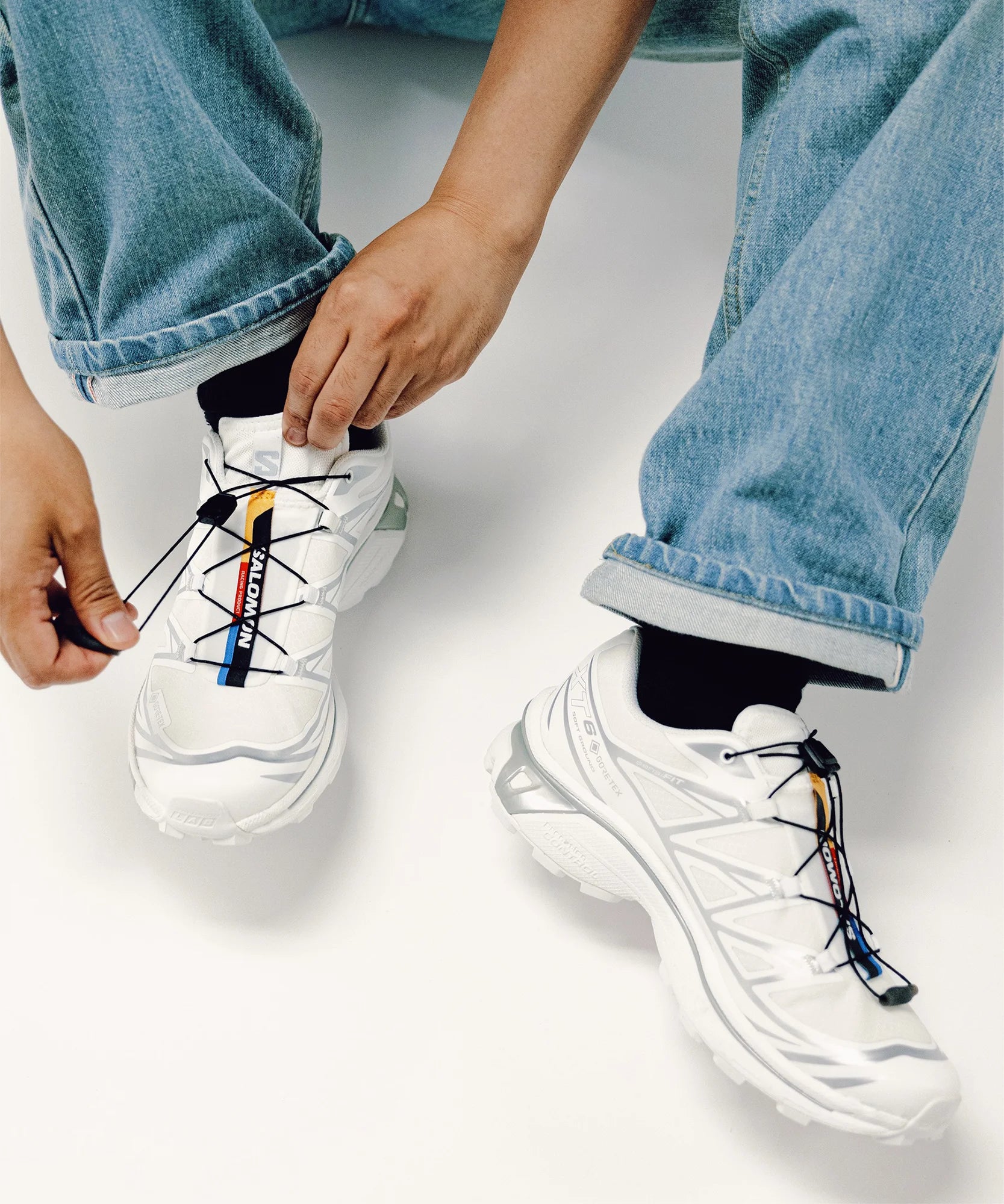 Salomon XT-6 GTX - White / White / Silver 12