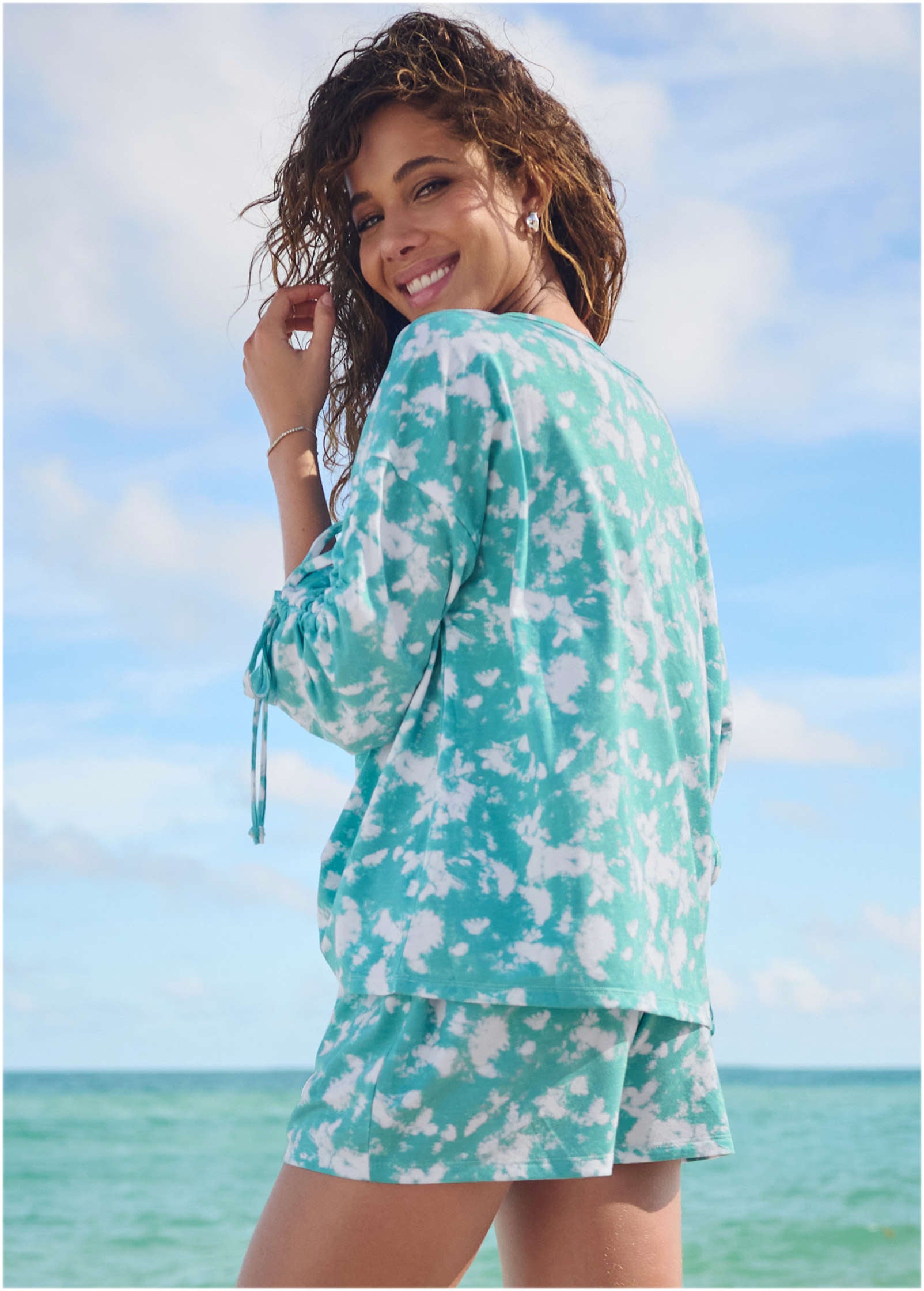 Terry Cover-Up Top - Rip Current-Basic Charm Store