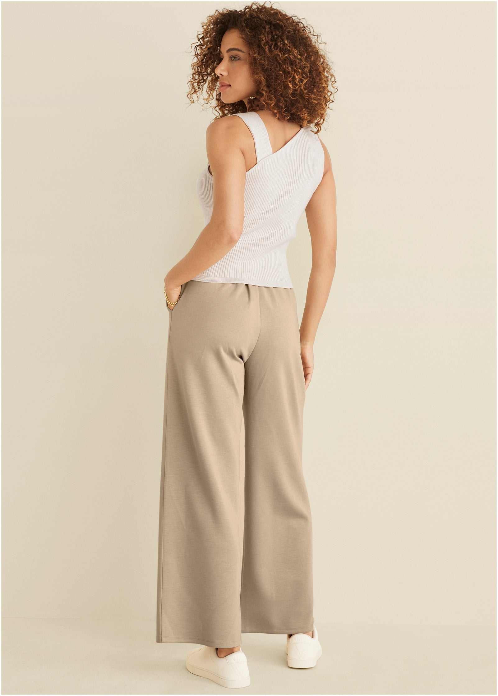 Twist Detail Sweater Tank - Cloud Dancer-Basic Charm Store