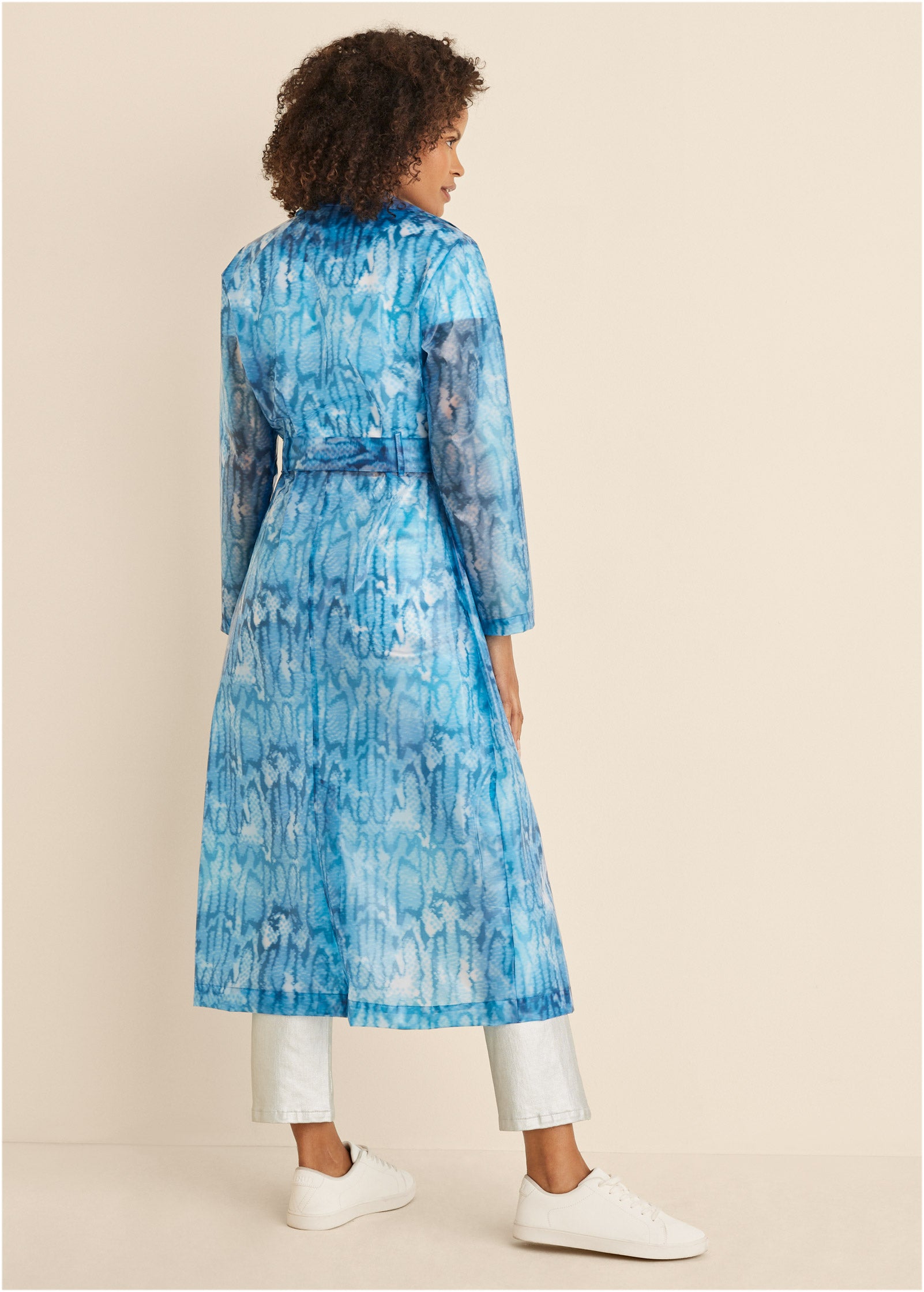 Vinyl Trench Coat - Water Snake-Basic Charm Store