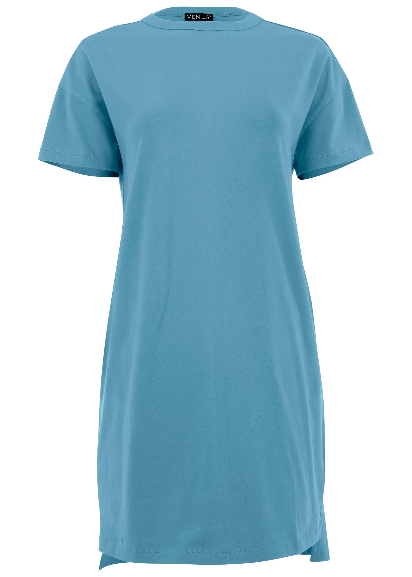 T-Shirt Dress - Blue-Basic Charm Store