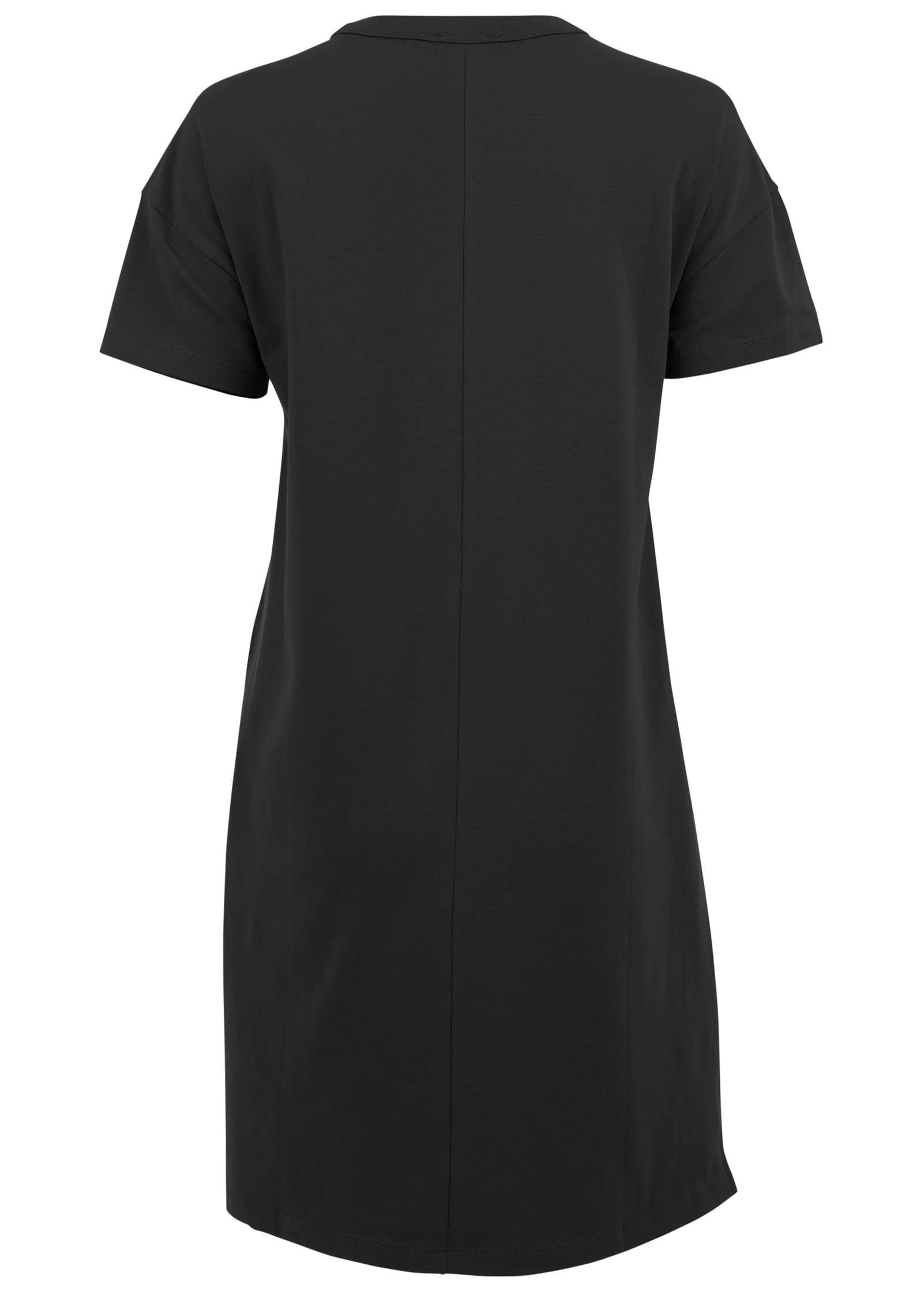 T-Shirt Dress - Jet Black-Basic Charm Store