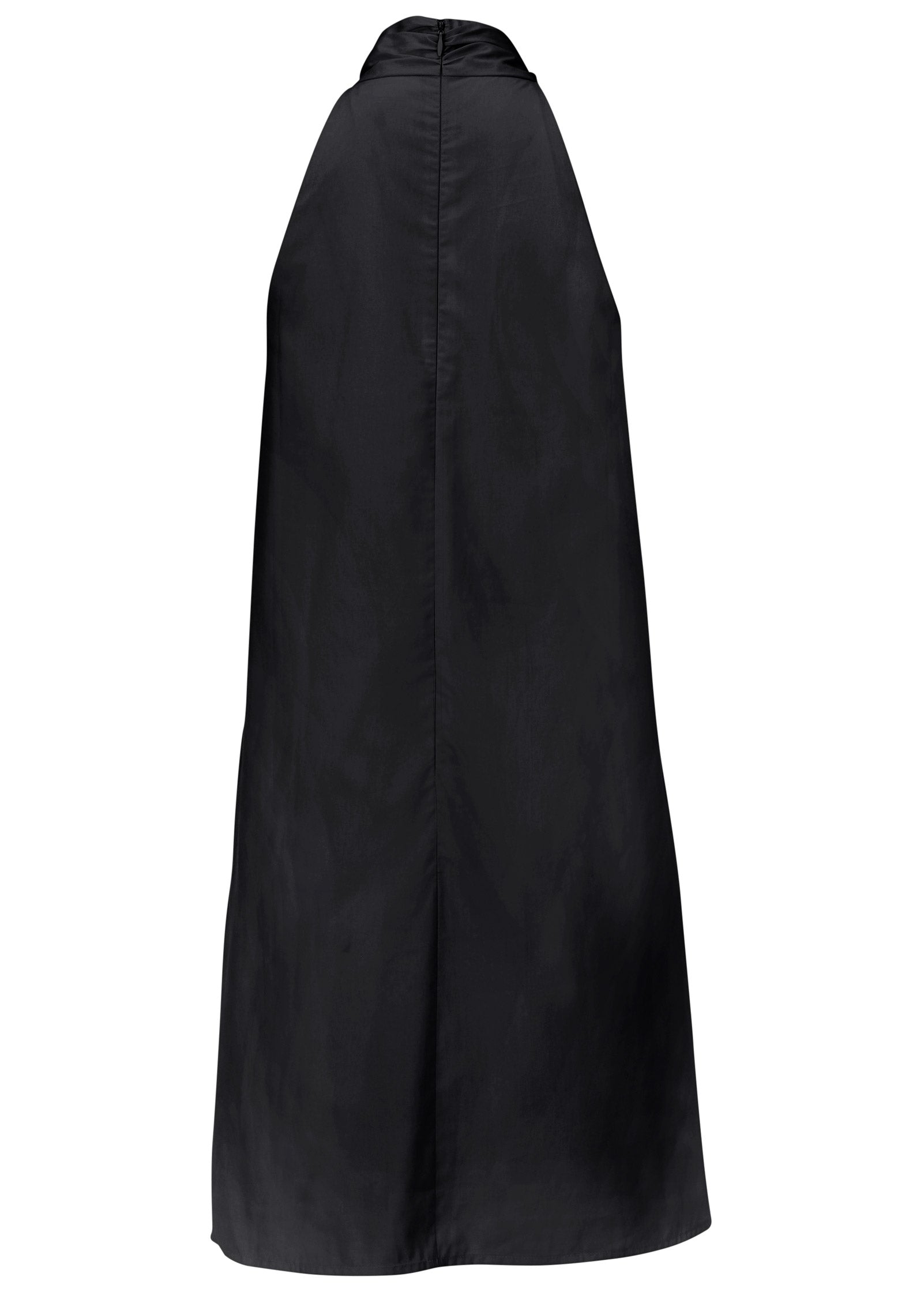 Twist Halter Dress - Jet Black-Basic Charm Store