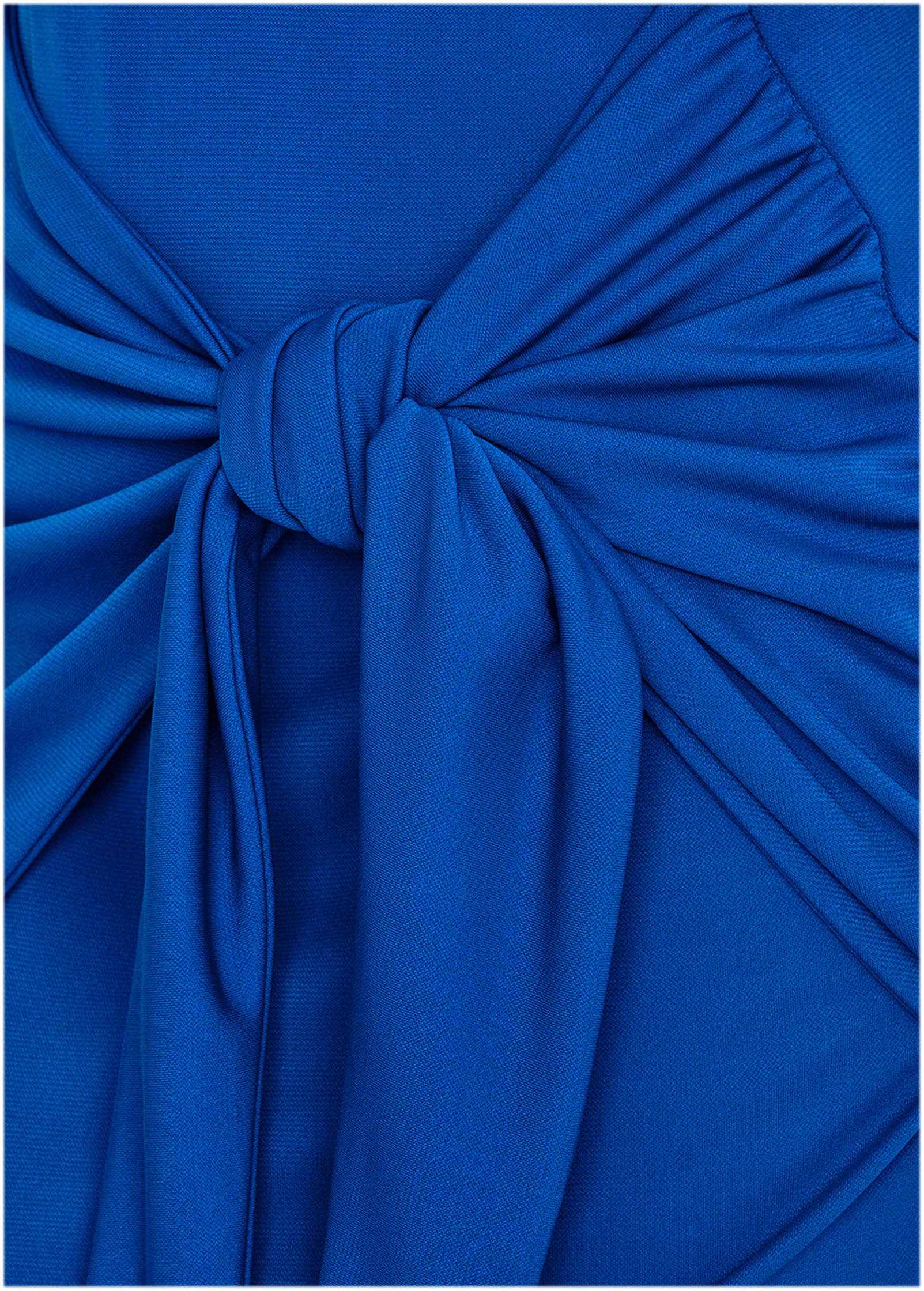 Tie Waist Detail Mini Dress - Blue-Basic Charm Store