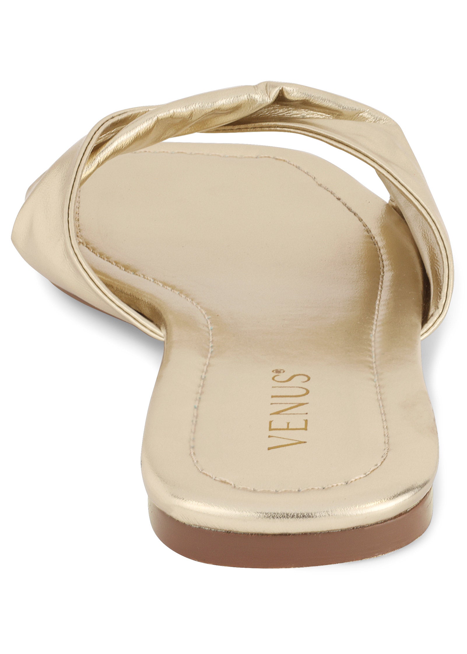 Twist Flat Sandal - Gold-Basic Charm Store
