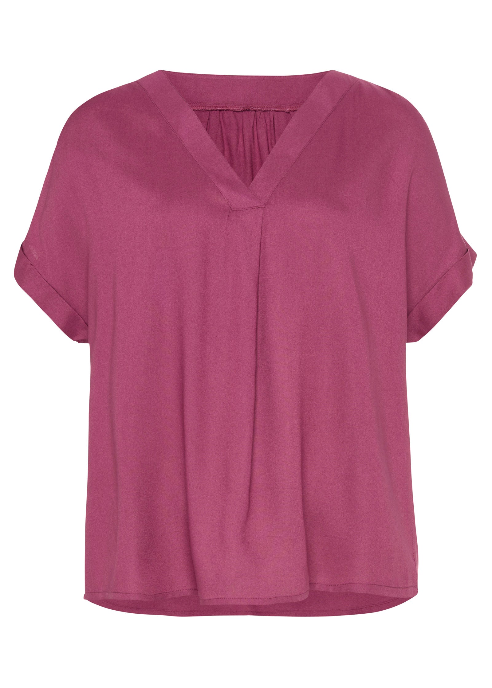 V-Neck Top - Mauve-Basic Charm Store