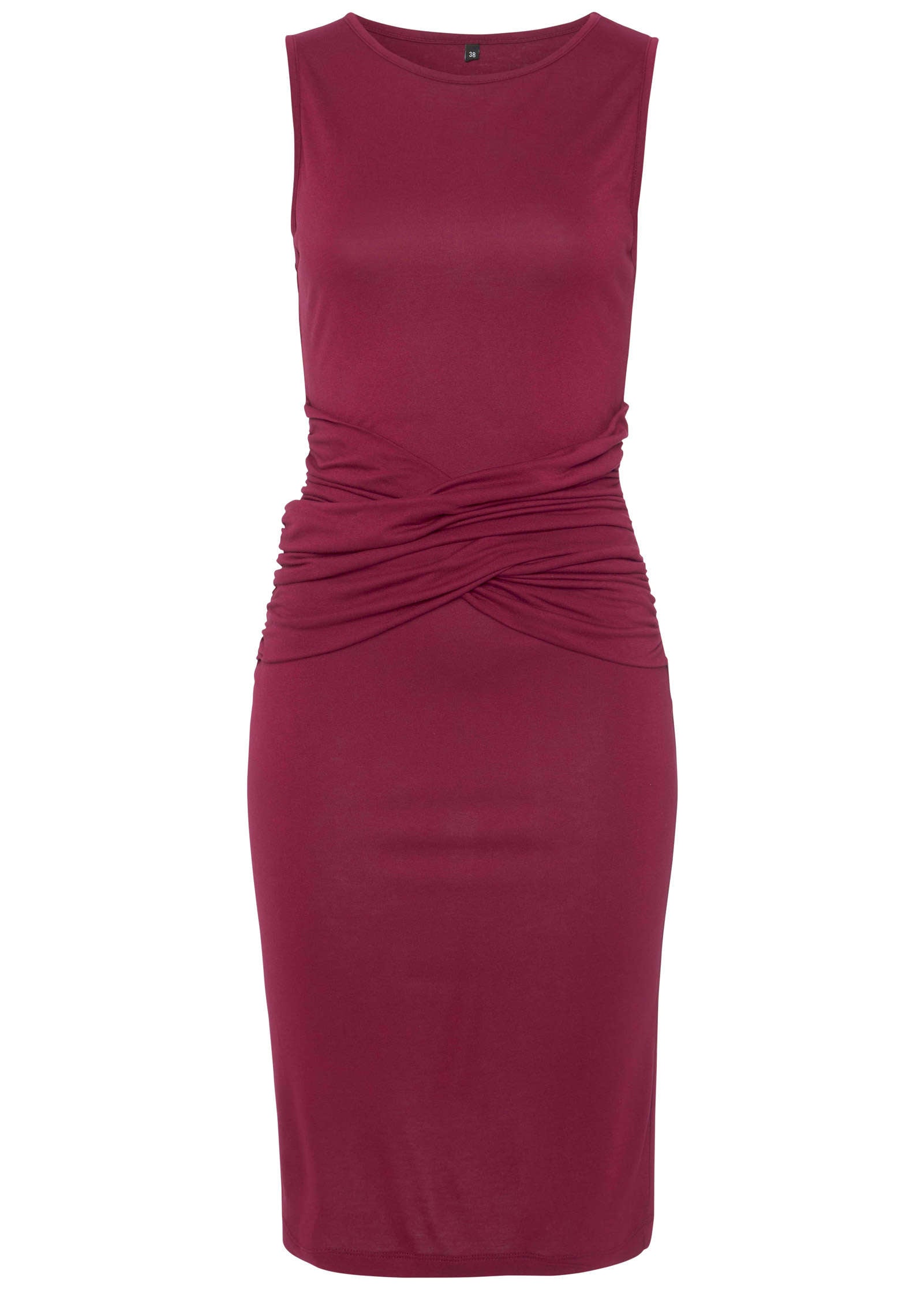 Wrap Front Dress - Burgundy-Basic Charm Store
