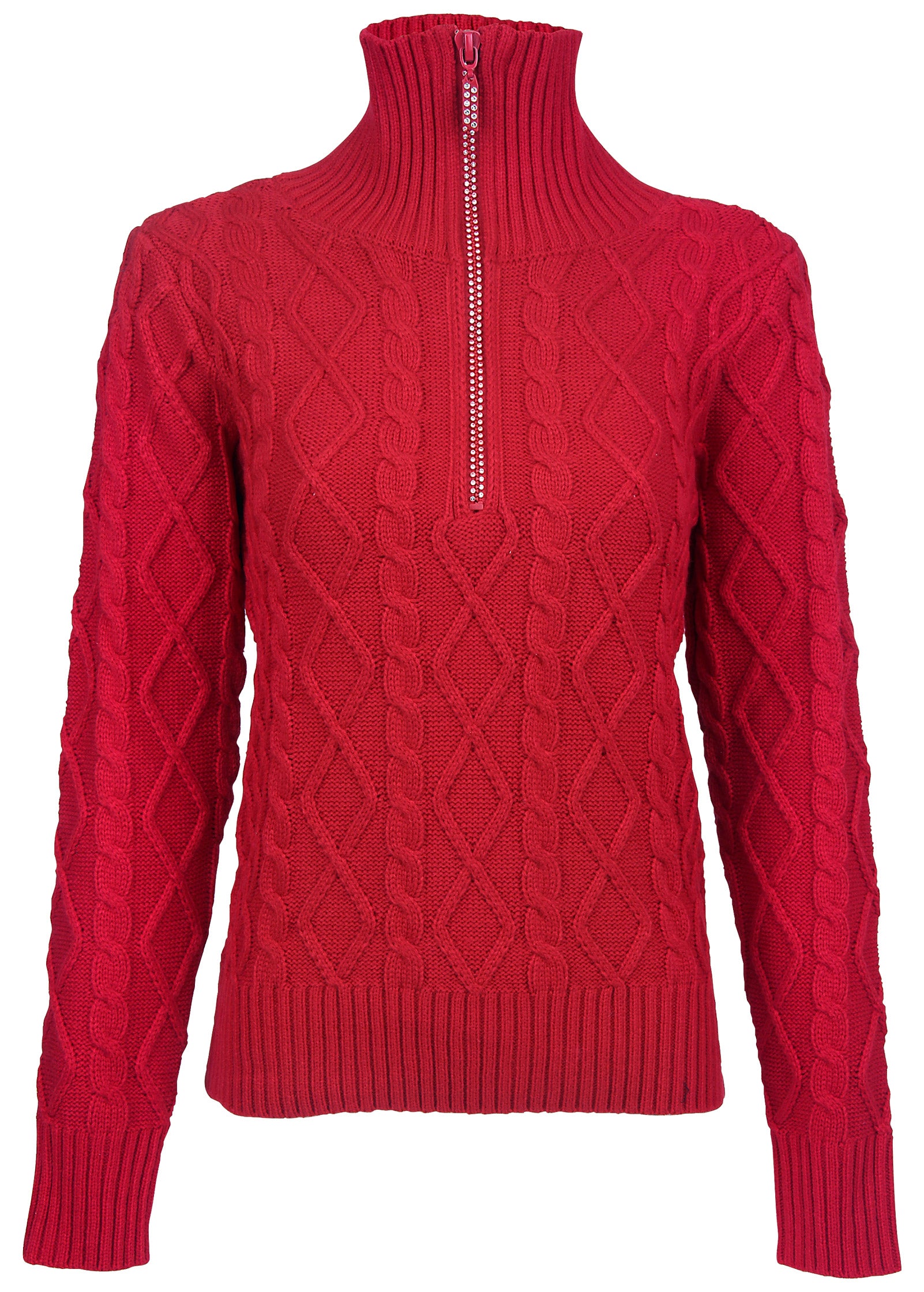 Zip Pullover - Equestrian Red-Basic Charm Store