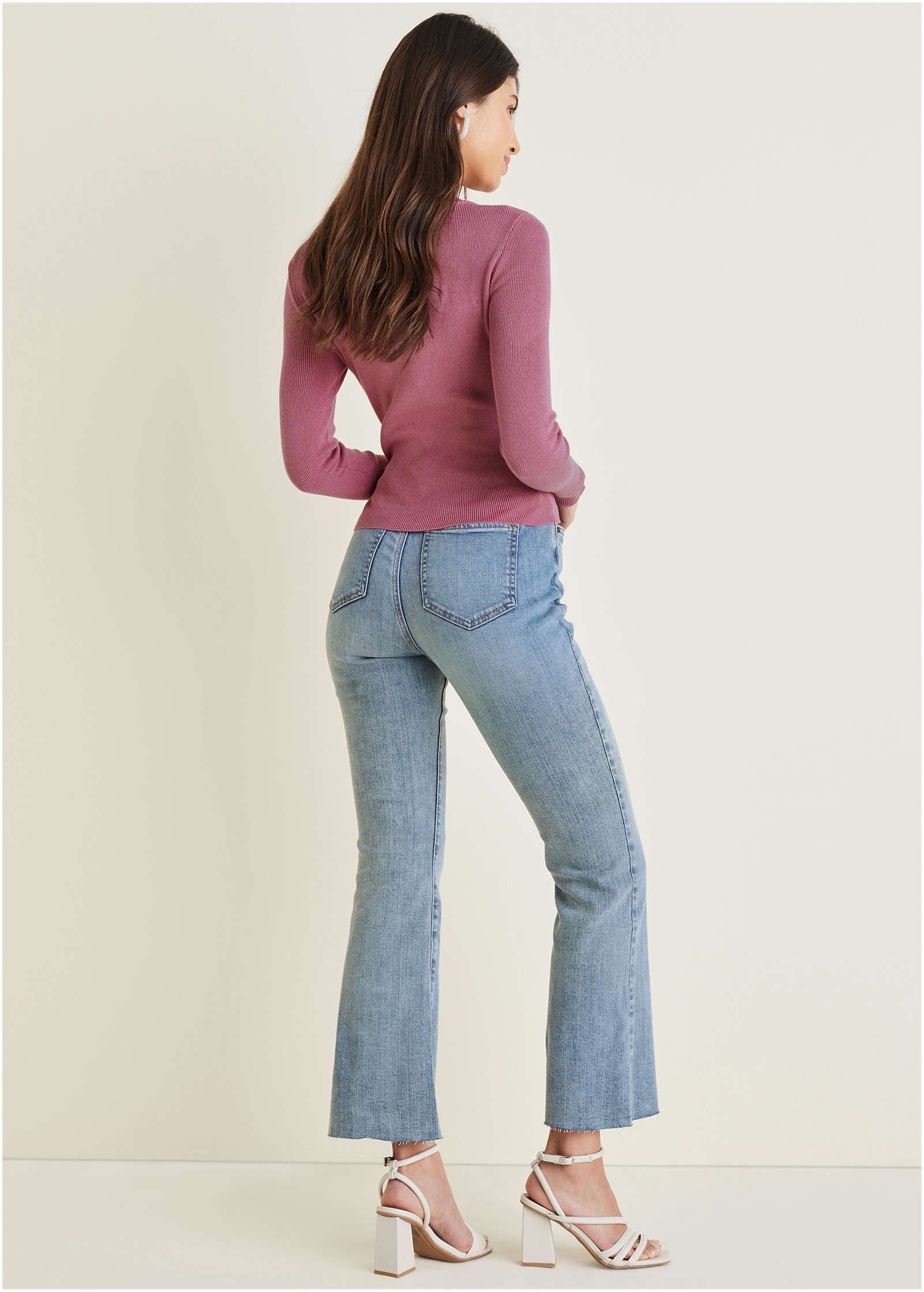 Wrap Sweater - Heather Rose-Basic Charm Store