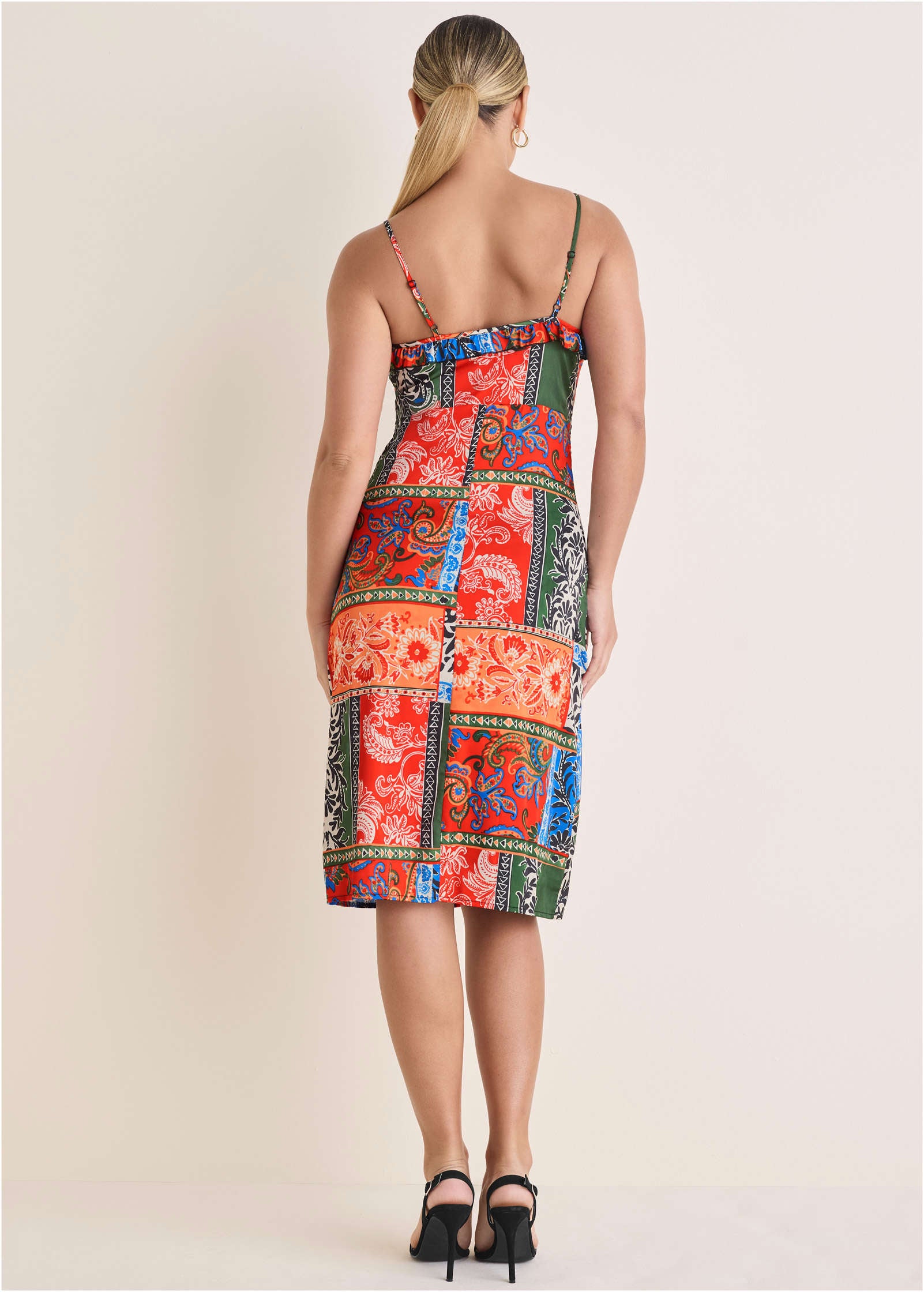 Stretch Charm Midi Dress - Tamarini Garden Tile-Basic Charm Store