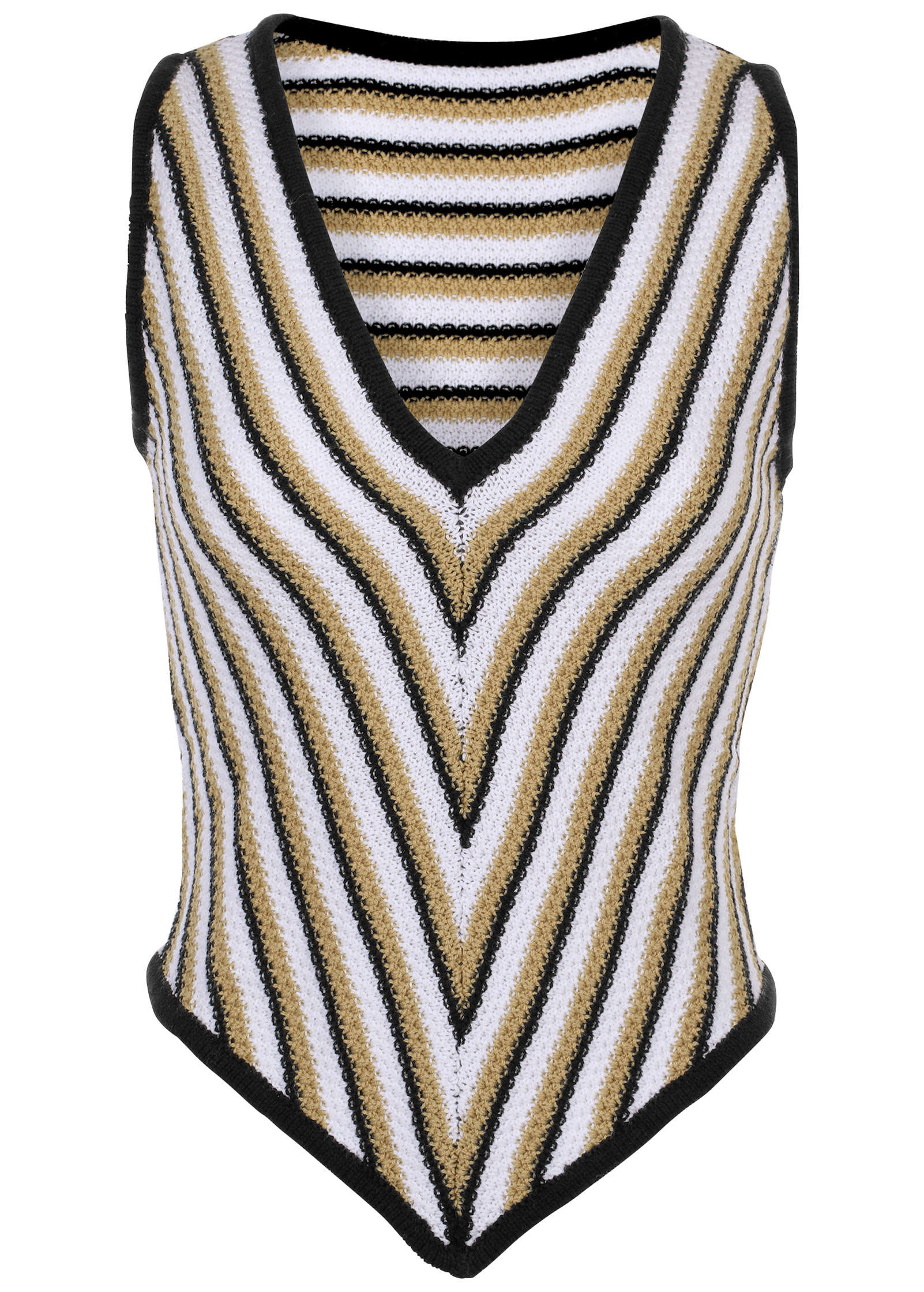 Stripe Tank Top - Natural Multi-Basic Charm Store