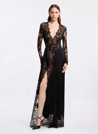Envers Satin with Lace Dress