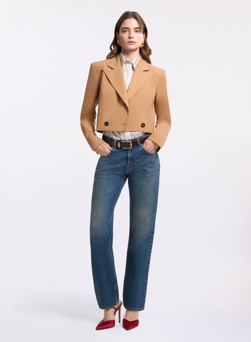 Cropped Wool Jacket