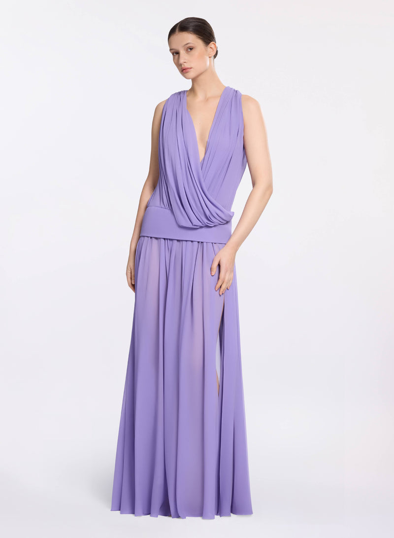 Silk Long Dress