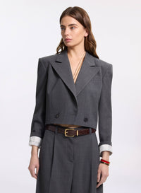 Cropped Wool Jacket