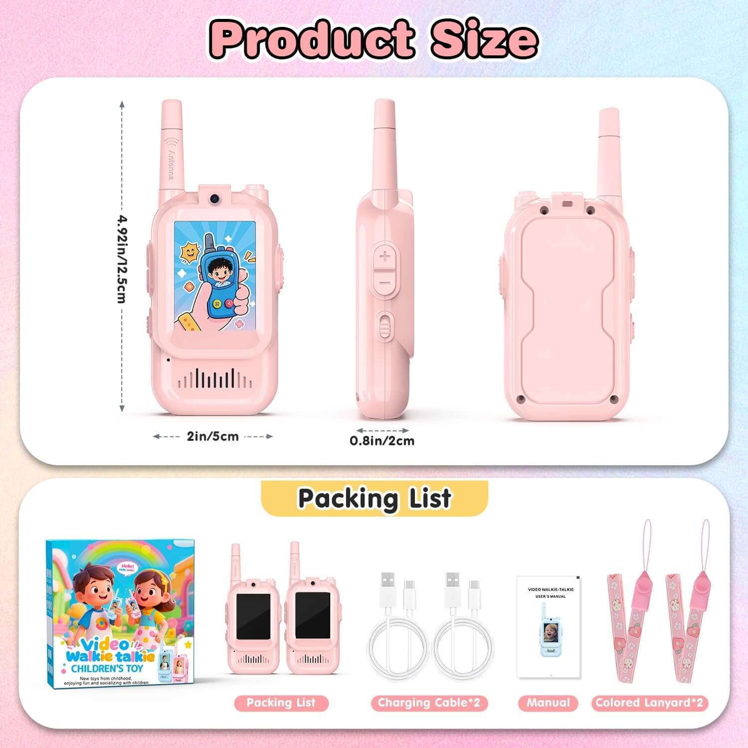 Marevon® HD Video Walkie-Talkies 2025 Edition 