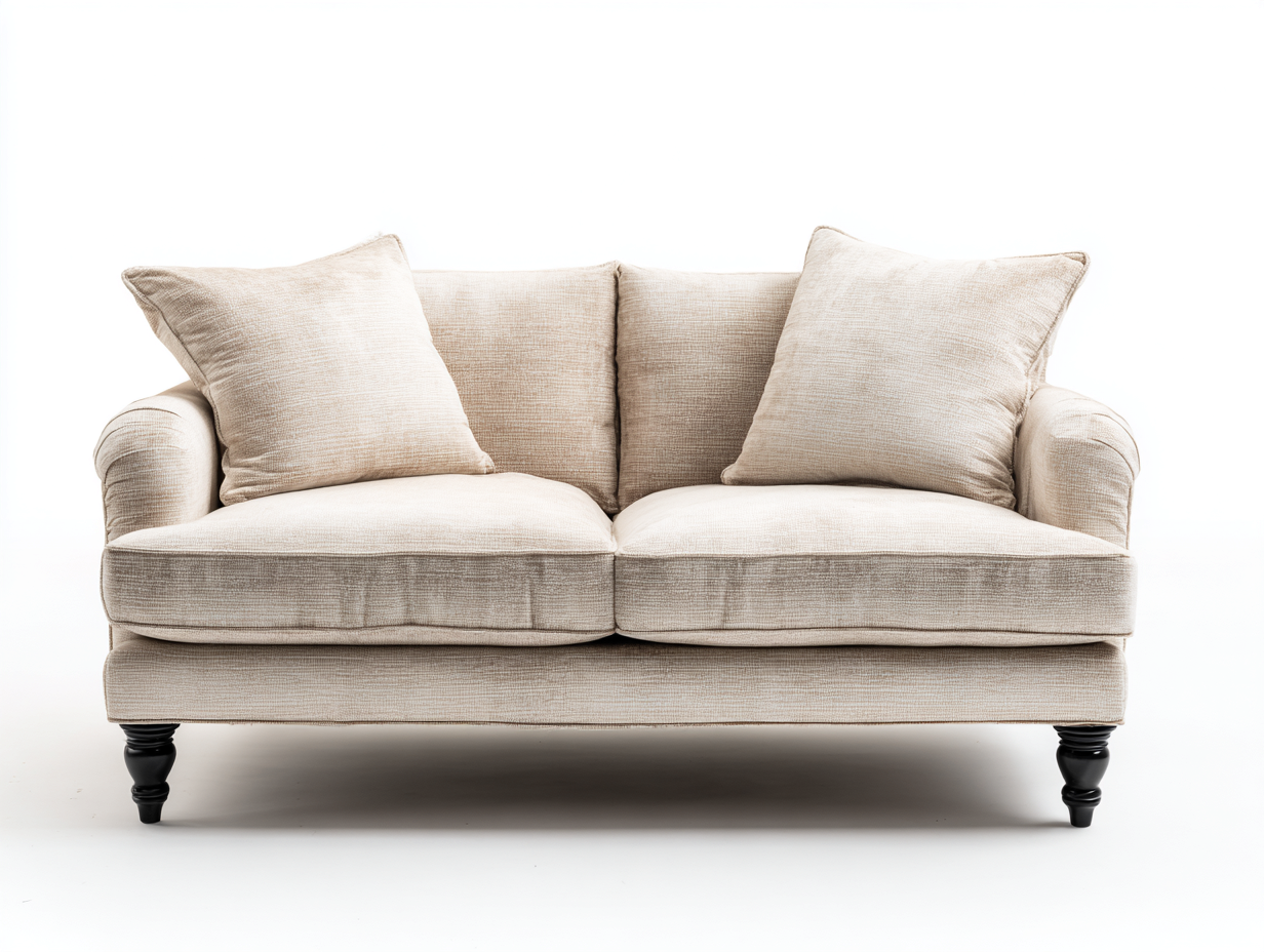 Canapé 2 places tissu 170x95x85 cm - beige - design moderne-Snugist