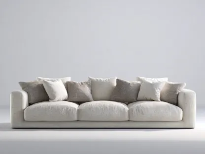 Canapé 3 places tissu 210x95x85 cm - beige - style moderne-Habitatete