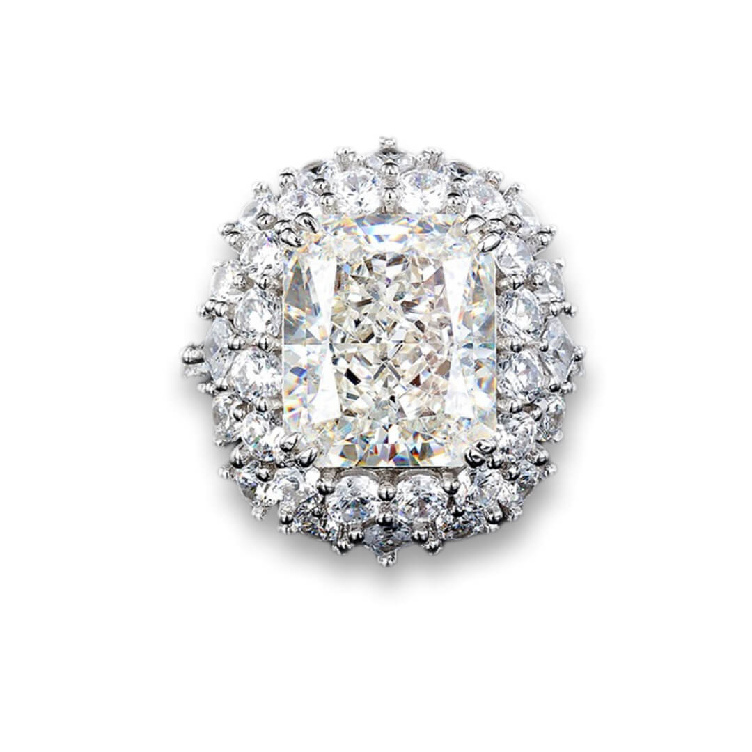 S925 Full Star High Carbon  Diamond Ring-MARDAZA