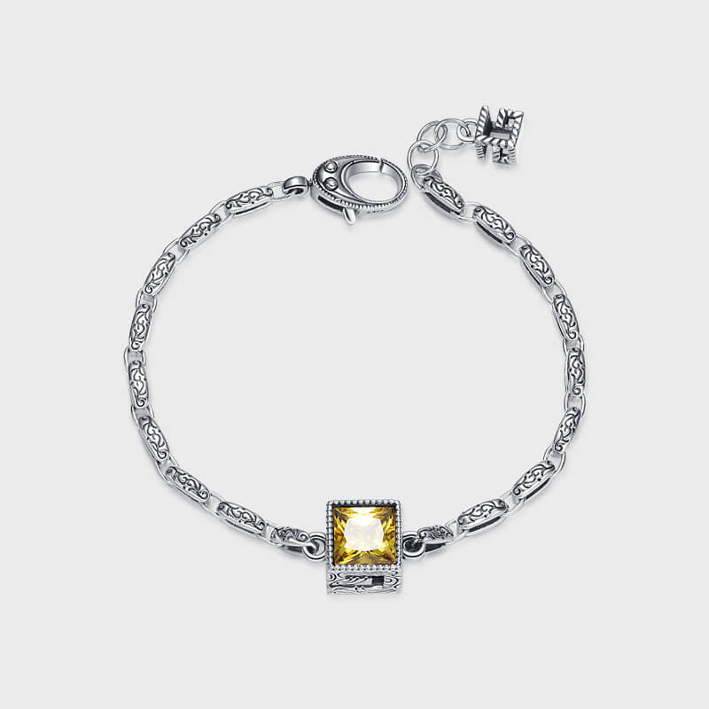 S925 letter G cube bracelet-MARDAZA
