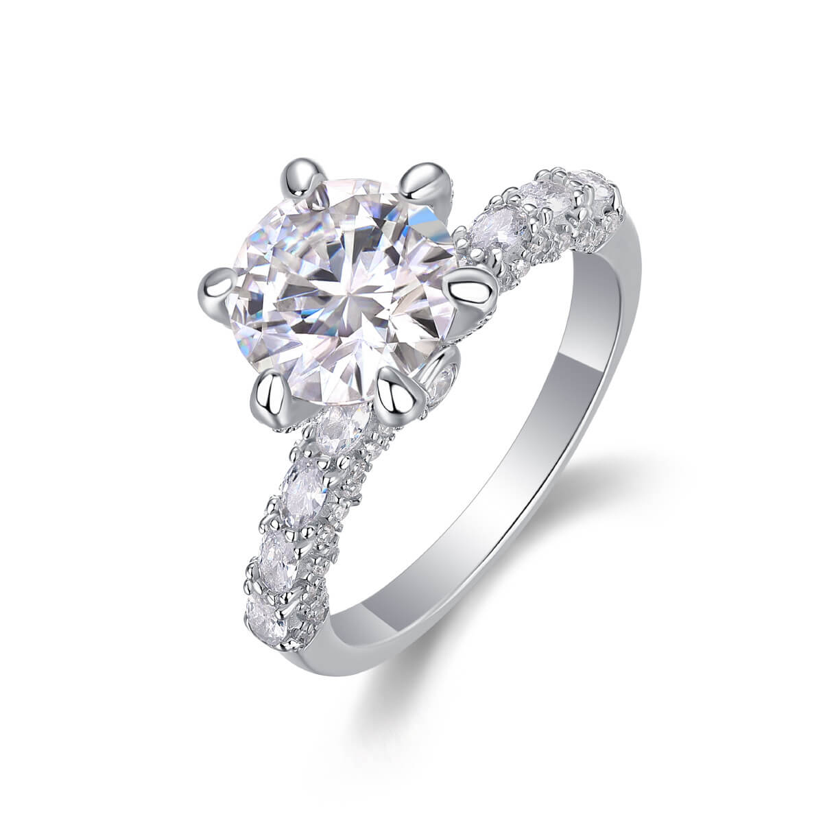 S925 Luxury Six Claw Moissanite Ring-MARDAZA