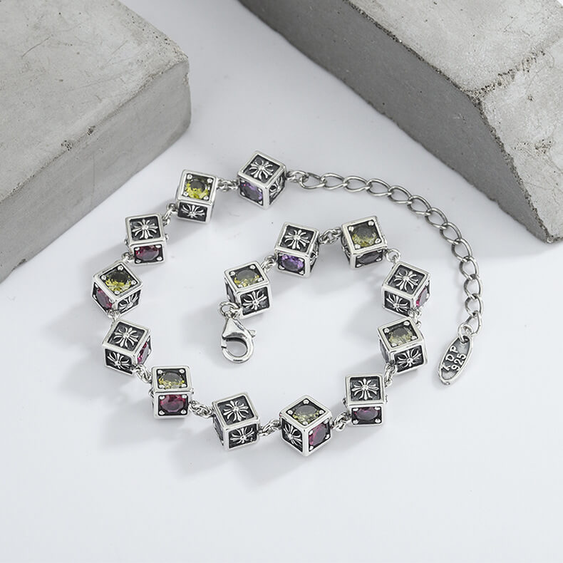 S925 dice bracelet-MARDAZA