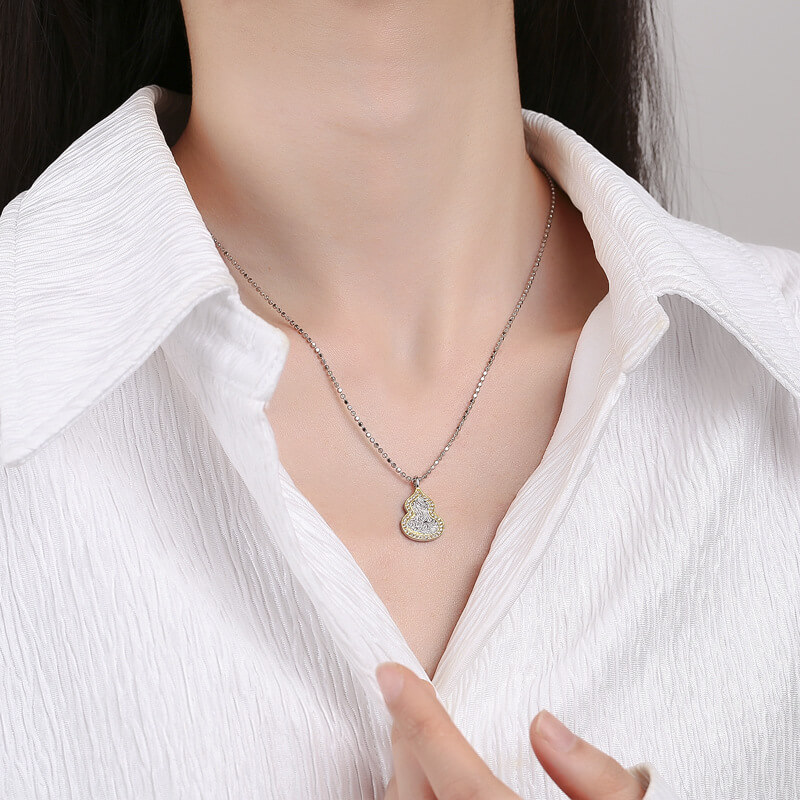 S925 Gourd Necklace-MARDAZA