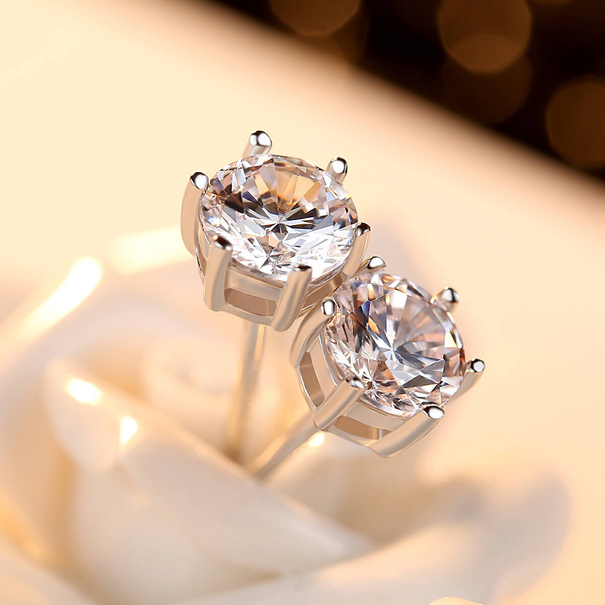 S925 Classic Zircon Earrings-MARDAZA