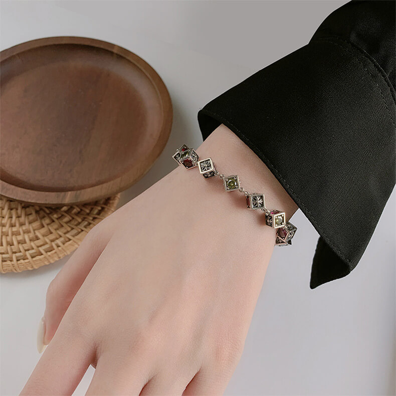 S925 dice bracelet-MARDAZA