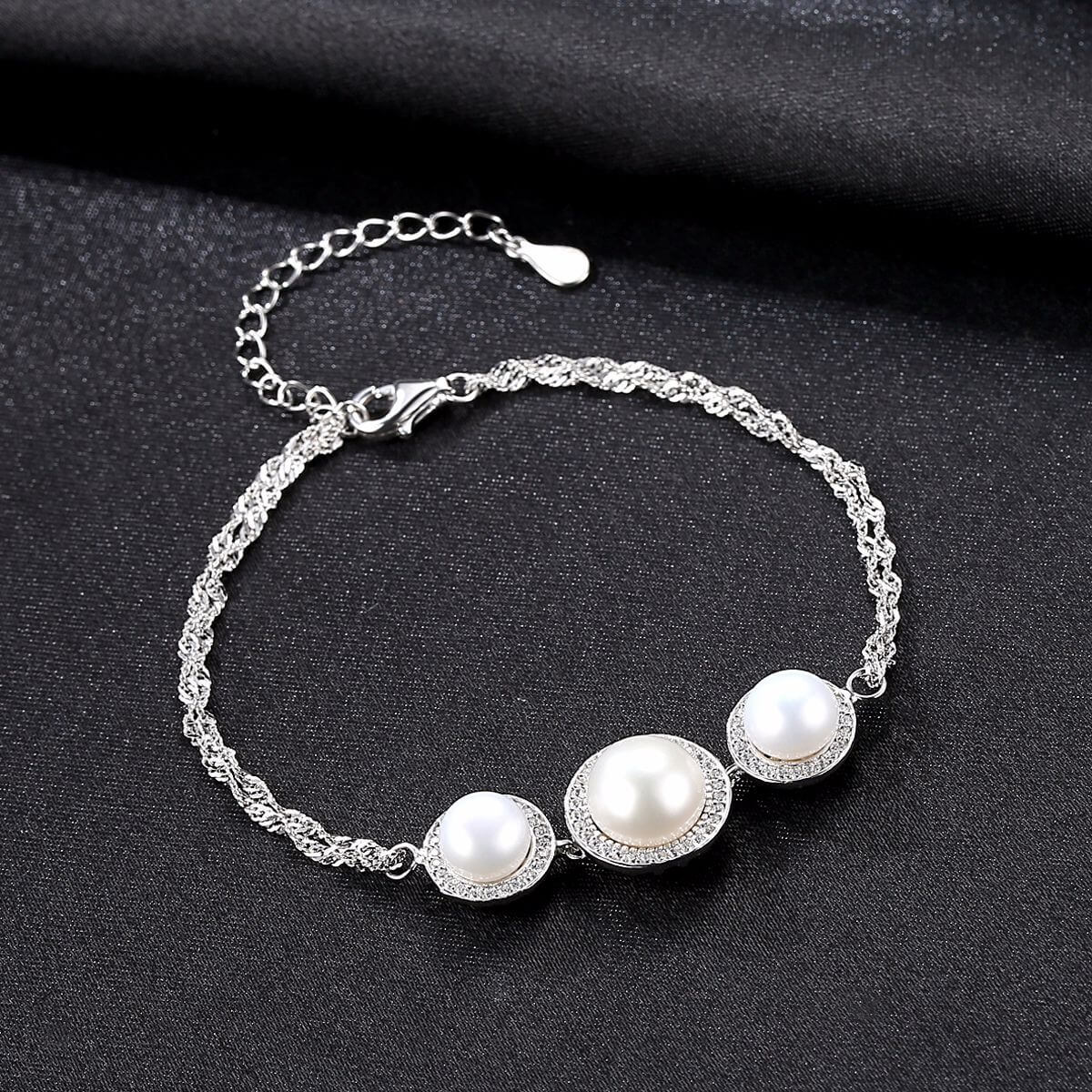 S925 Pearl Bracelet-MARDAZA