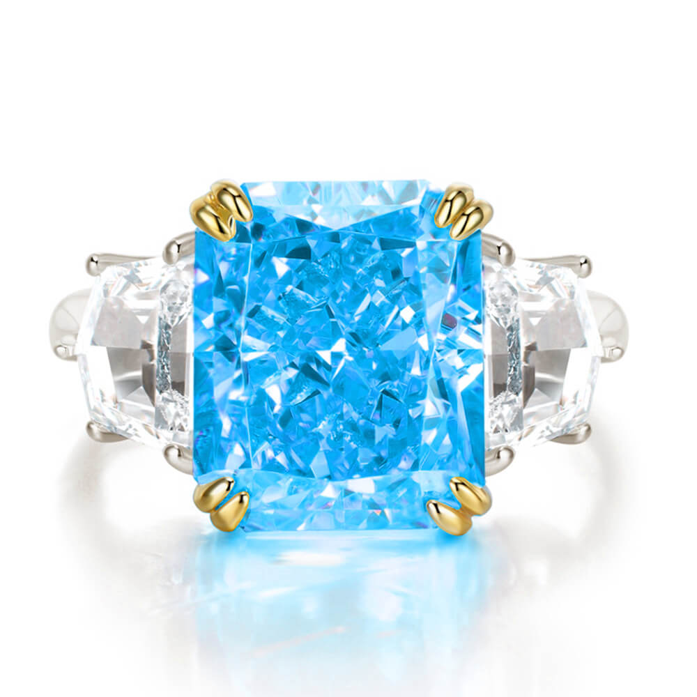 S925 Luxury 13CT High Carbon Diamond Ring-MARDAZA