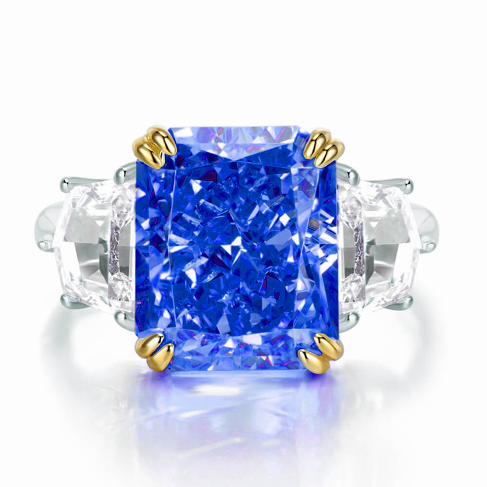S925 Luxury 13CT High Carbon Diamond Ring-MARDAZA